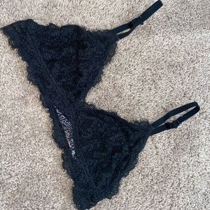 Large Black Lace Bralette